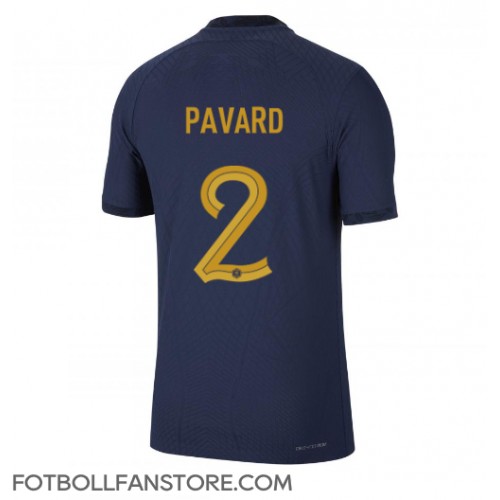Frankrike Benjamin Pavard #2 Hemma matchtröja VM 2022 Kortärmad Billigt